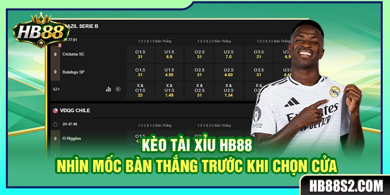 Kèo Tài Xỉu HB88 – Nhìn Mốc Bàn Thắng Trước Khi Chọn Cửa