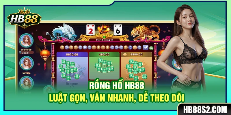 Rồng Hổ HB88 – Luật Gọn, Ván Nhanh, Dễ Theo Dõi