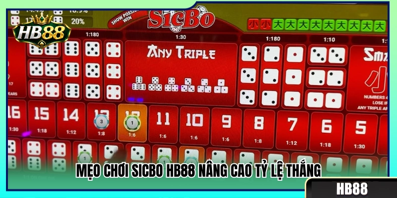 Bí quyết đánh Sicbo HB88 gia tăng cơ hội ăn tiền 